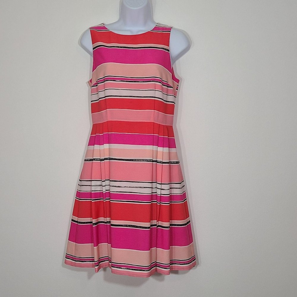 CeCe Dress Sz 2 Pink White Black